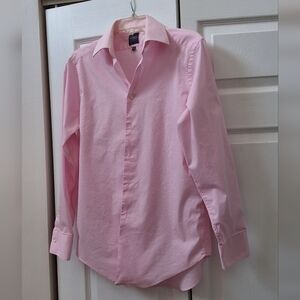 Madison, 15-15 1/2 Slim Fit Light Pink Dress Shirt for Men